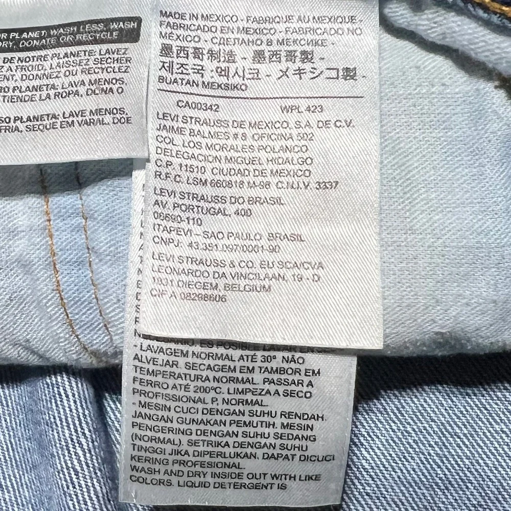 Levis 505 Regular Fit Straight Leg Blue Denim Jeans Mens 40x30 Medium Wash